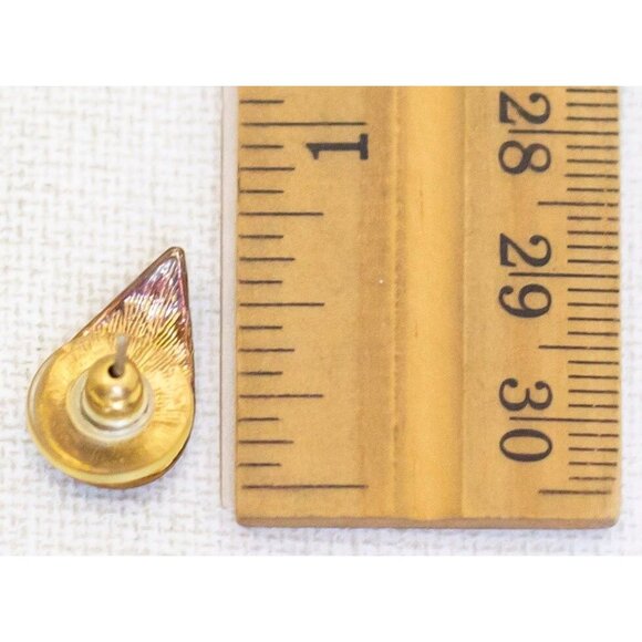 Vintage Goddess Teardrop Fashionable Green Stud Earrings - AB2 - Picture 2 of 2